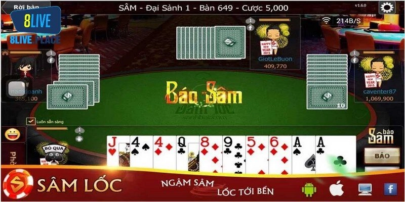 Đa dạng game bài tại Goal123